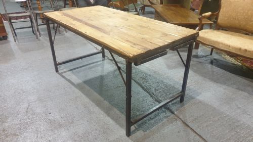 Fabulous Pine Trestle Kitchen Table
