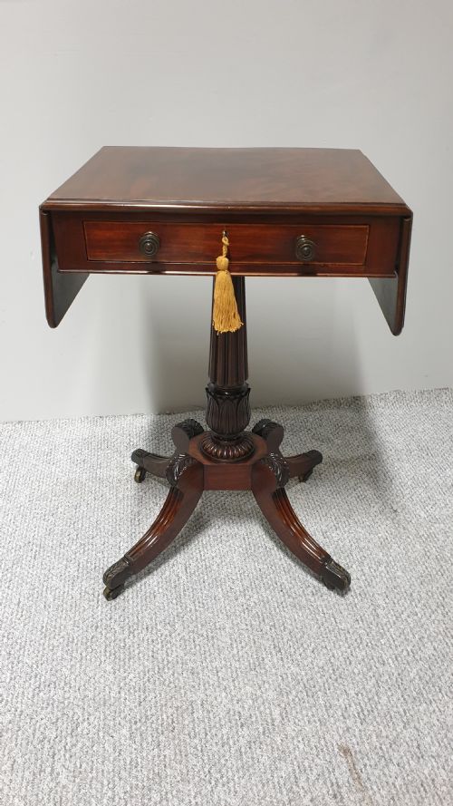 Exhibition Quality Drop Flap Pedestal Table