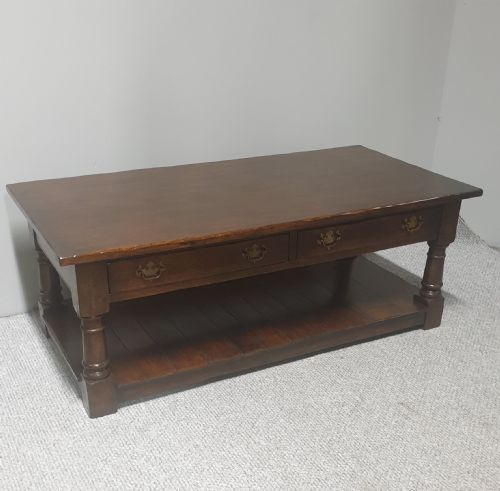 Superb Oak Plank Coffee Table