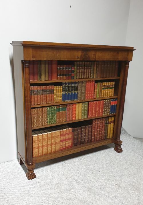 Superb Walnut Open Adjustable Bookcase