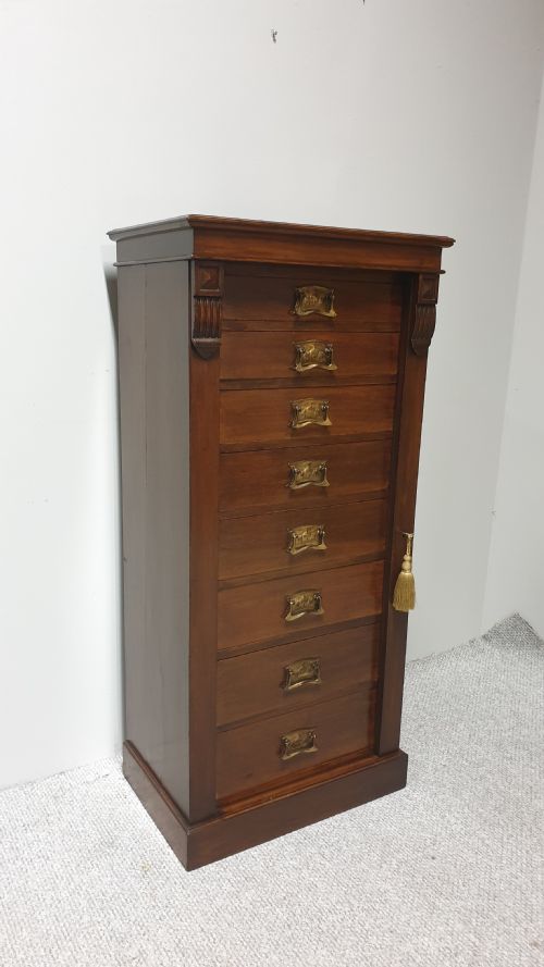 Victorian Mahogany Wellington Chest of Drawers