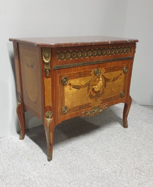 Stunning French Marquetry Commode Chest of Drawers