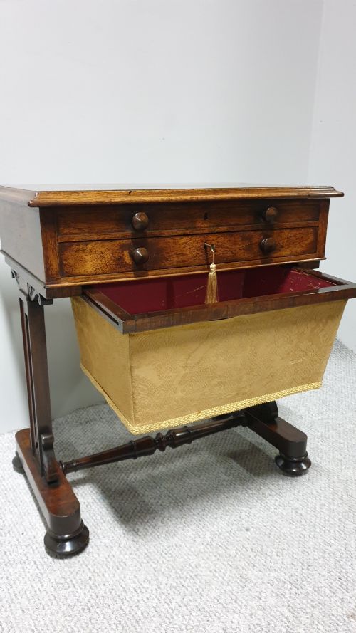 FINE WILLIAM 4TH SEWING WORK TABLE - ADDITIONAL PHOTO 12
