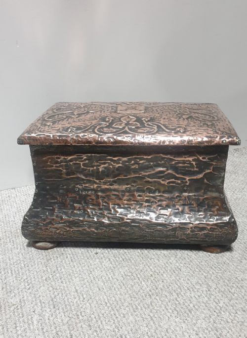 VERY NICE COPPER FIRESIDE BOX - ADDITIONAL PHOTO 5