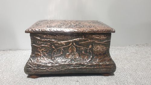 VERY NICE COPPER FIRESIDE BOX - ADDITIONAL PHOTO 7