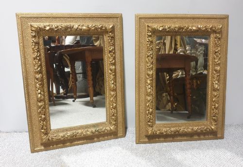 WONDERFUL PAIR VICTORIAN GILT MIRRORS - ADDITIONAL PHOTO 4