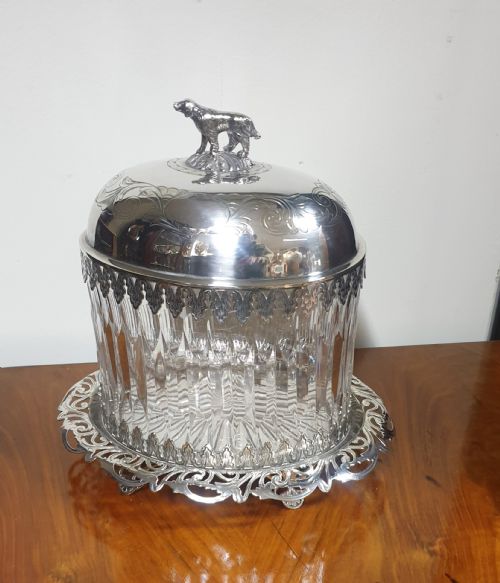 Super Silver Plates Biscuit Barrel