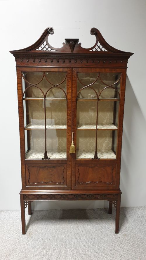 Fabulous Chippendale Mahogany Display Cabinet