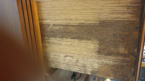 VERY NICE BURR WALNUT CHEST ON STAND - ADDITIONAL PHOTO 9