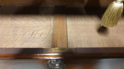 VERY NICE BURR WALNUT CHEST ON STAND - ADDITIONAL PHOTO 10