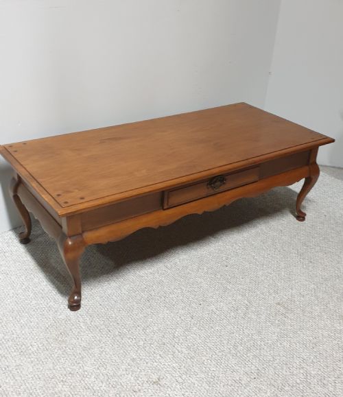 French Cherry Wood Coffee Table