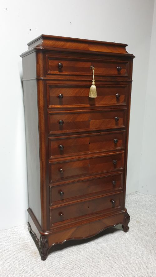 Superb French Rosewood Semanier Chest of Drawers
