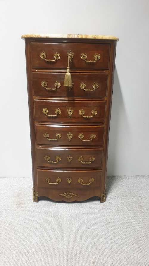 French Kingwood Semanier Chest of Drawers