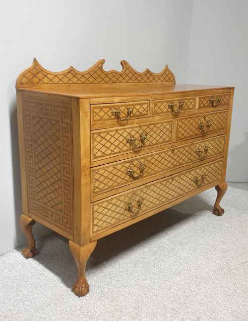 Swedish Inlaid Commode Chest of Drawers