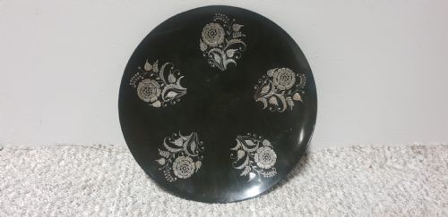 Mixed Metal Plate Inlaid with Silver