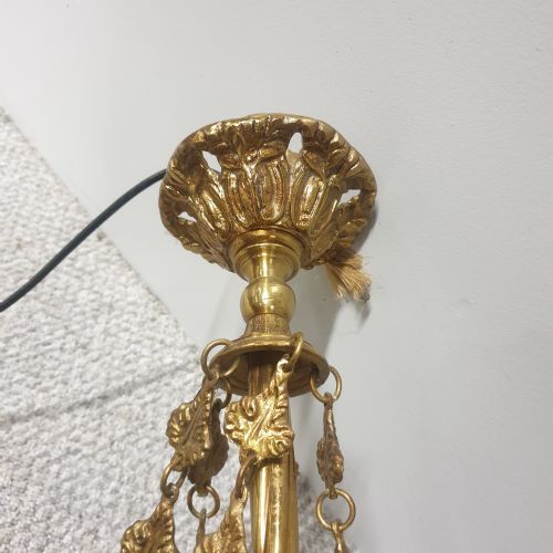 FABULOUS GILT BRASS LANTERN CHANDALIER - ADDITIONAL PHOTO 5