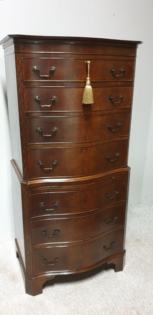 Mahogany Chest on Chest of Small Proportions