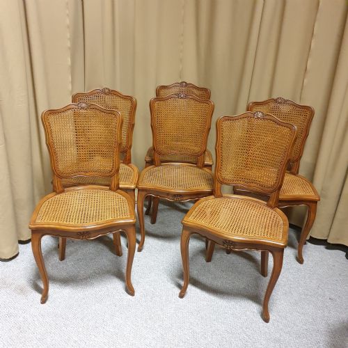 Outstanding Set Six French Dining Chairs