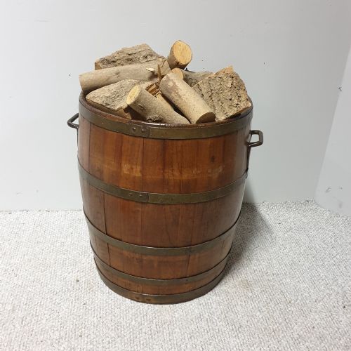 Large Oak Log Bin