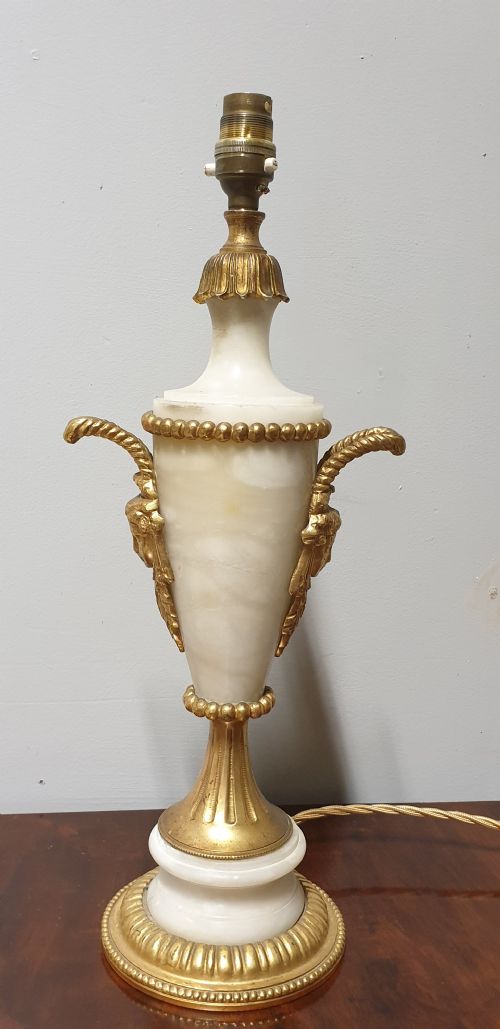 Marble and Ormolu Table Lamp