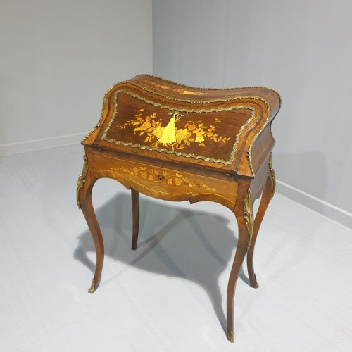 Stunning French Rosewood and Marquetry Bureau