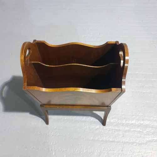 LOVELY MAHOGANY MAGAZINE RACK - ADDITIONAL PHOTO 2