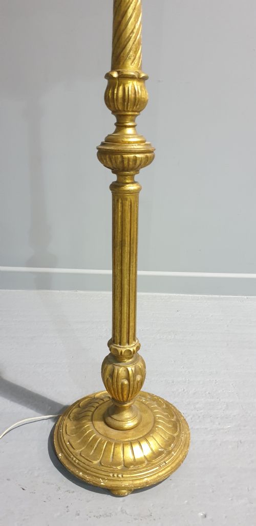 WONDERFUL GILT STANDARD LAMP - ADDITIONAL PHOTO 2