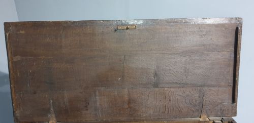 C17TH OAK MULE CHEST COFFER - ADDITIONAL PHOTO 4