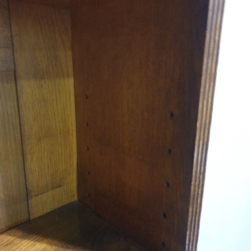 VICTORIAN OAK OPEN ADJUSTABLE BOOKCASE - ADDITIONAL PHOTO 5
