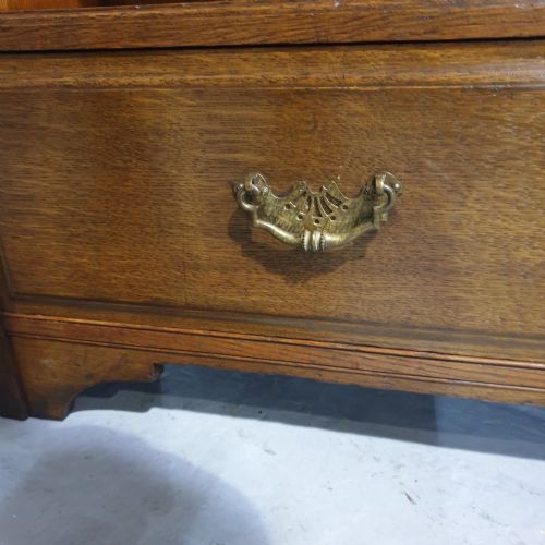 VICTORIAN OAK OPEN ADJUSTABLE BOOKCASE - ADDITIONAL PHOTO 4