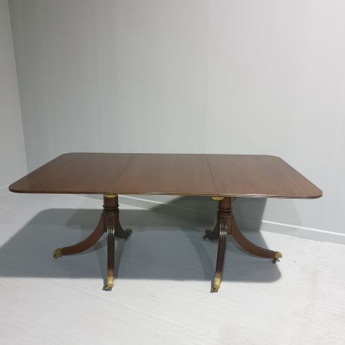 Very Good Mahogany Double Pedestal Dining Table