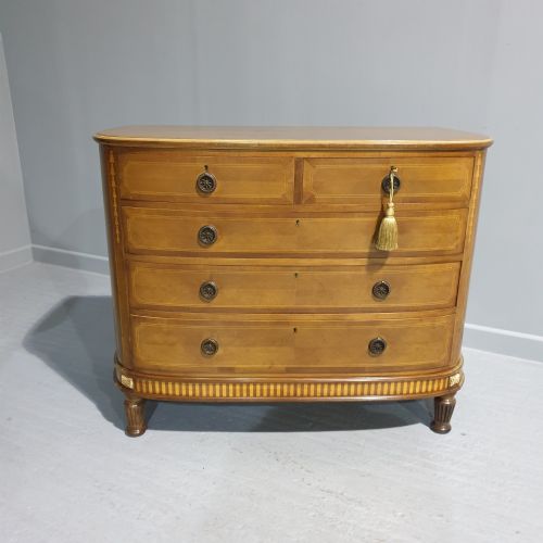 Very Good Inlaid Mahogany Chest of Drawers