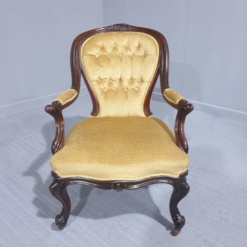 fig 1. Wonderful Mahogany Show Frame Library Armchair