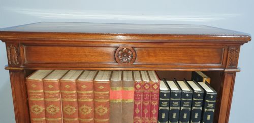 fig 1. Mahogany Adjustable Open Bookcase