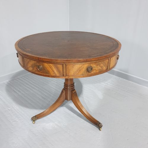 Excellent Mahogany Drum Table