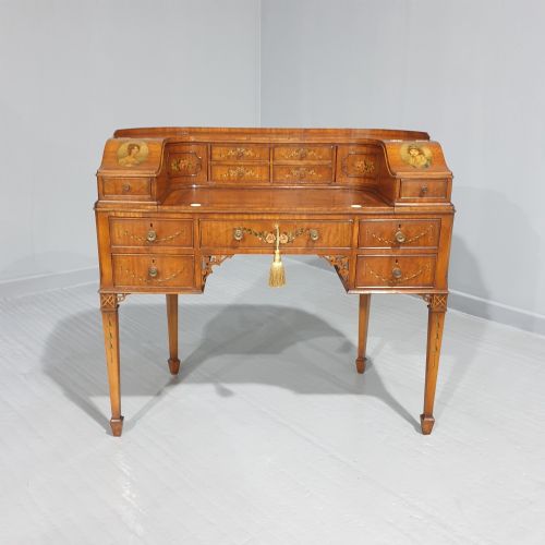 Outstanding Painted Satinwood Carlton House Desk