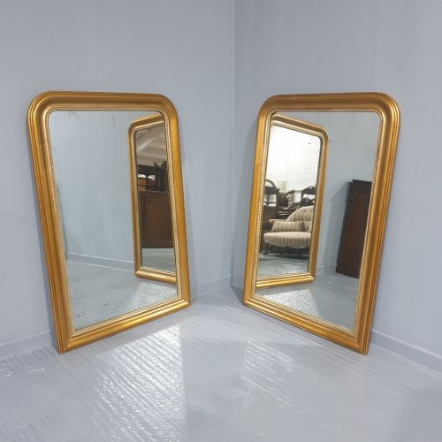 Large Pair French Louis Phillipe Mirrors