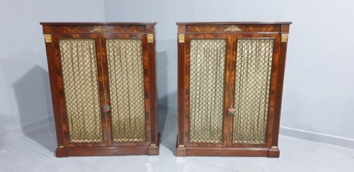 fig 1. Superb Pair Regency Bookcases