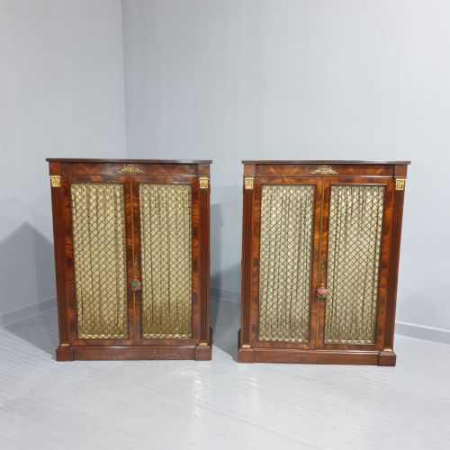 Superb Pair Regency Bookcases