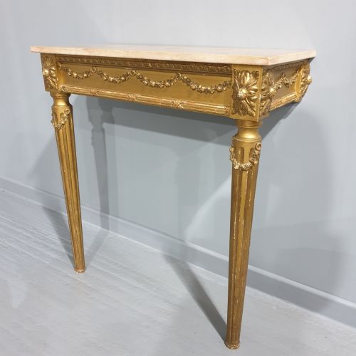 Very Good French Gilt Console Table