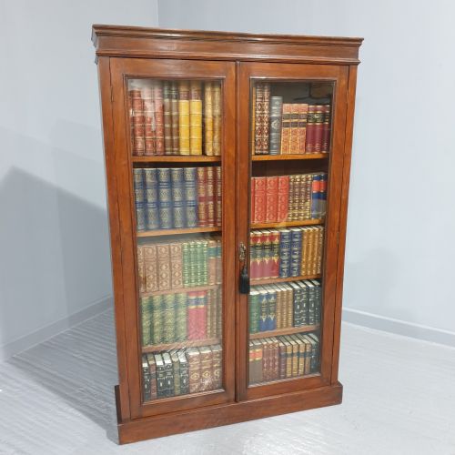 fig 1. Tall Victorian Mahogany Adjustable Bookcase