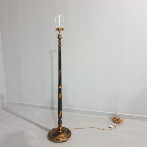 Three Bulb Chinoiserie Standard Lamp