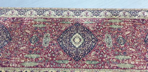 ANTIQUE WOOL CARPET - ADDITIONAL PHOTO 4