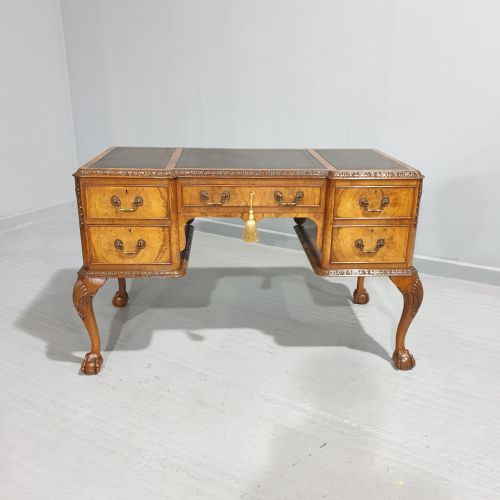 Top Quality Burr Walnut Writing Desk