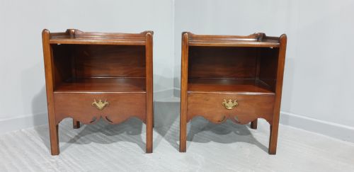 fig 1. Super Pair Georgian Mahogany Bedside Cabinets