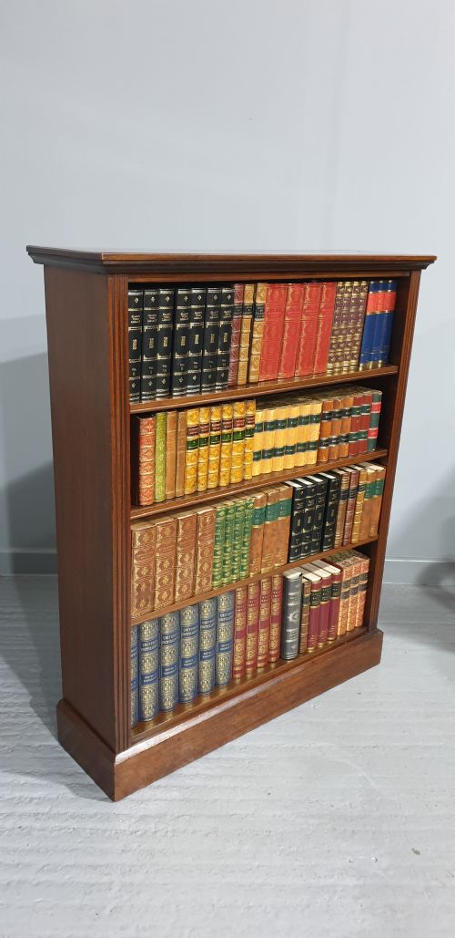 fig 1. Victorian Mahogany Open Adjustable Bookcase