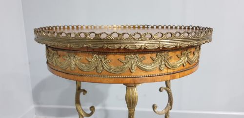 SUPER FRENCH PARQUETRY OCCASIONAL SIDE TABLE - ADDITIONAL PHOTO 7