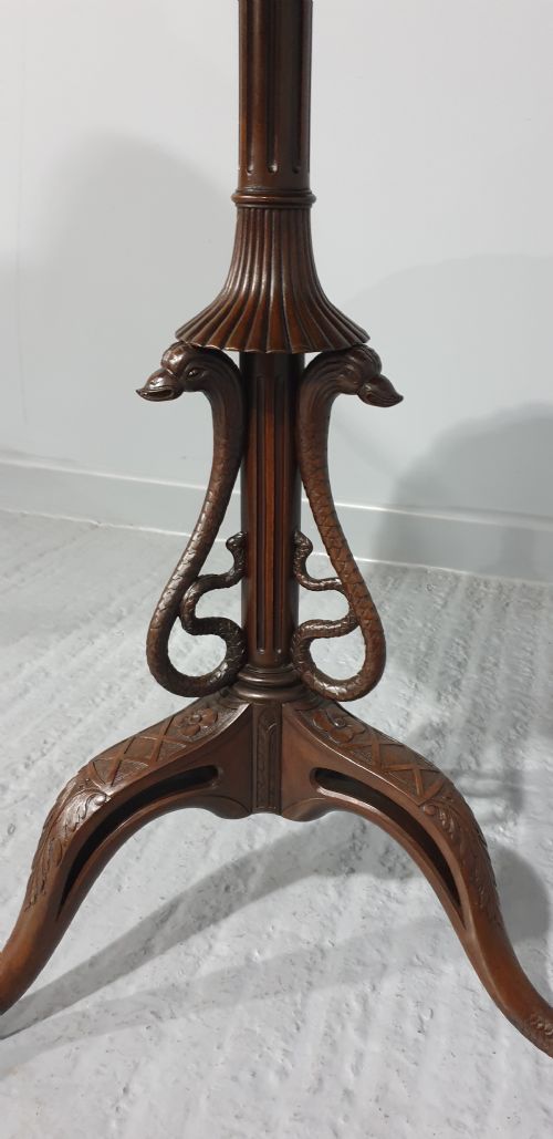 VERY GOOD MAHOGANY PIE CRUST OCCASIONAL TABLE - ADDITIONAL PHOTO 3
