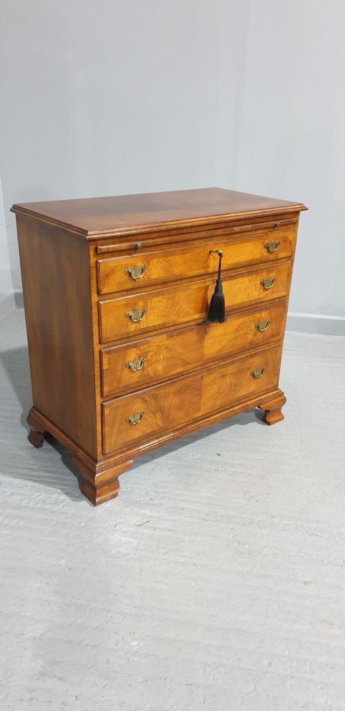 fig 1. Pretty Walnut Chest of Drawers with Brushing Slide