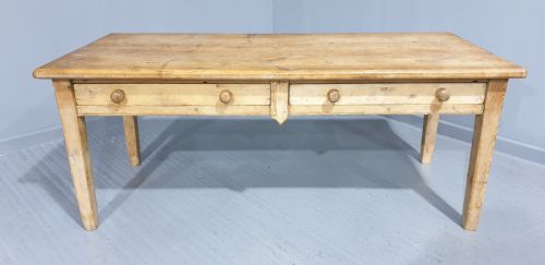fig 1. Superb Large Pine Kitchen Dining Table